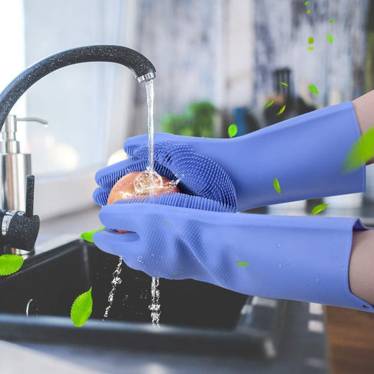 Silicon Washing Gloves High Quality Big Size - Household Accessory