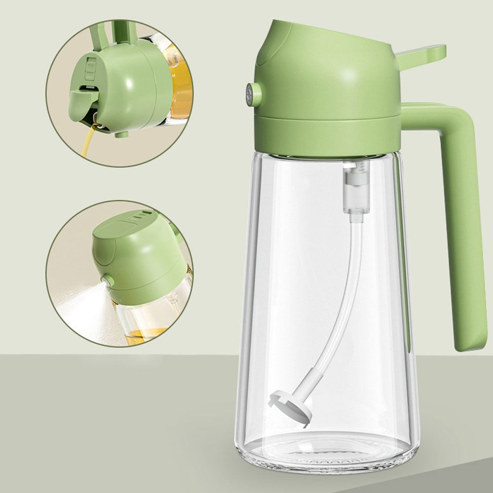 2-In-1 Oil Sprayer Bottle For Kitchen -For Cooking Oil Dispensing